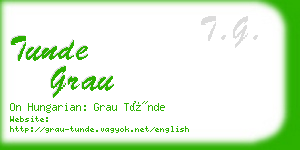 tunde grau business card